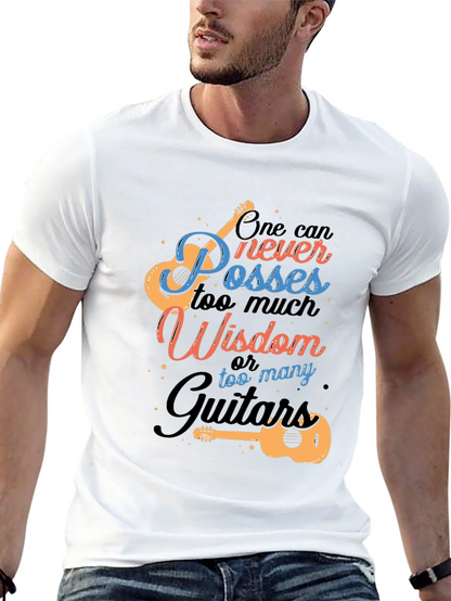 Guitar Wisdom Graphic T-Shirt - Music Lover Tee