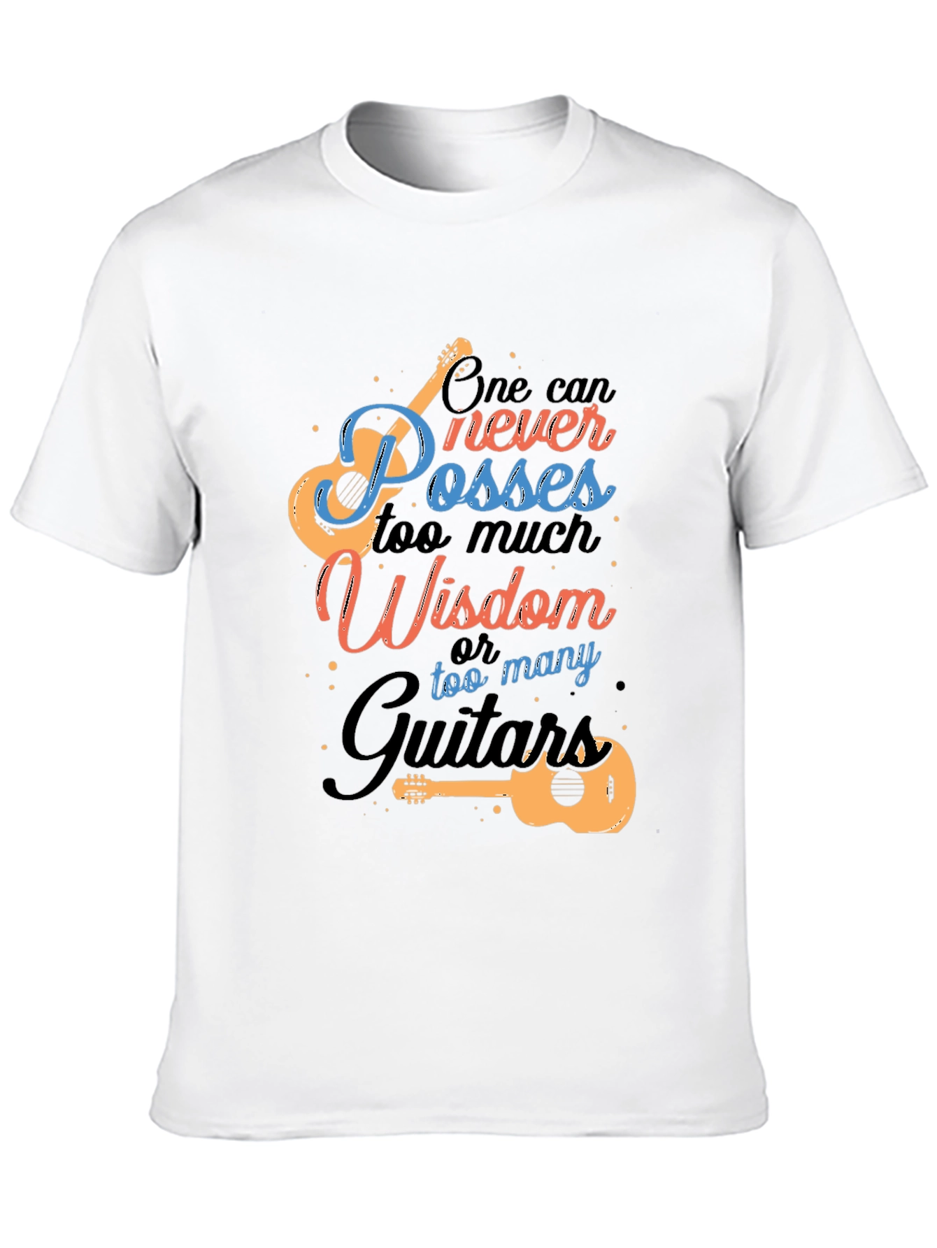 Guitar Wisdom Graphic T-Shirt - Music Lover Tee