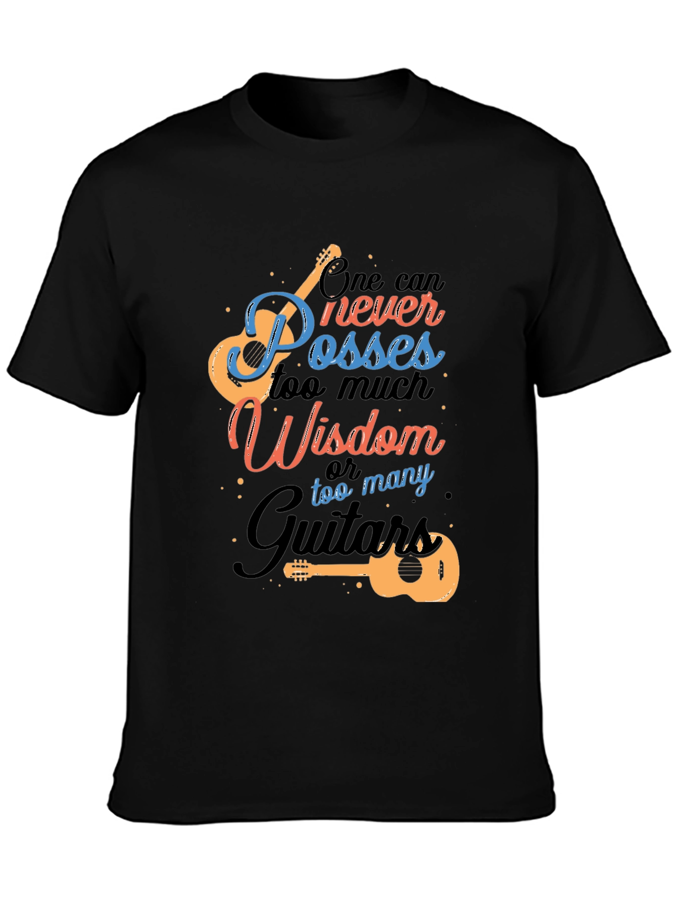 Guitar Wisdom Graphic T-Shirt - Music Lover Tee