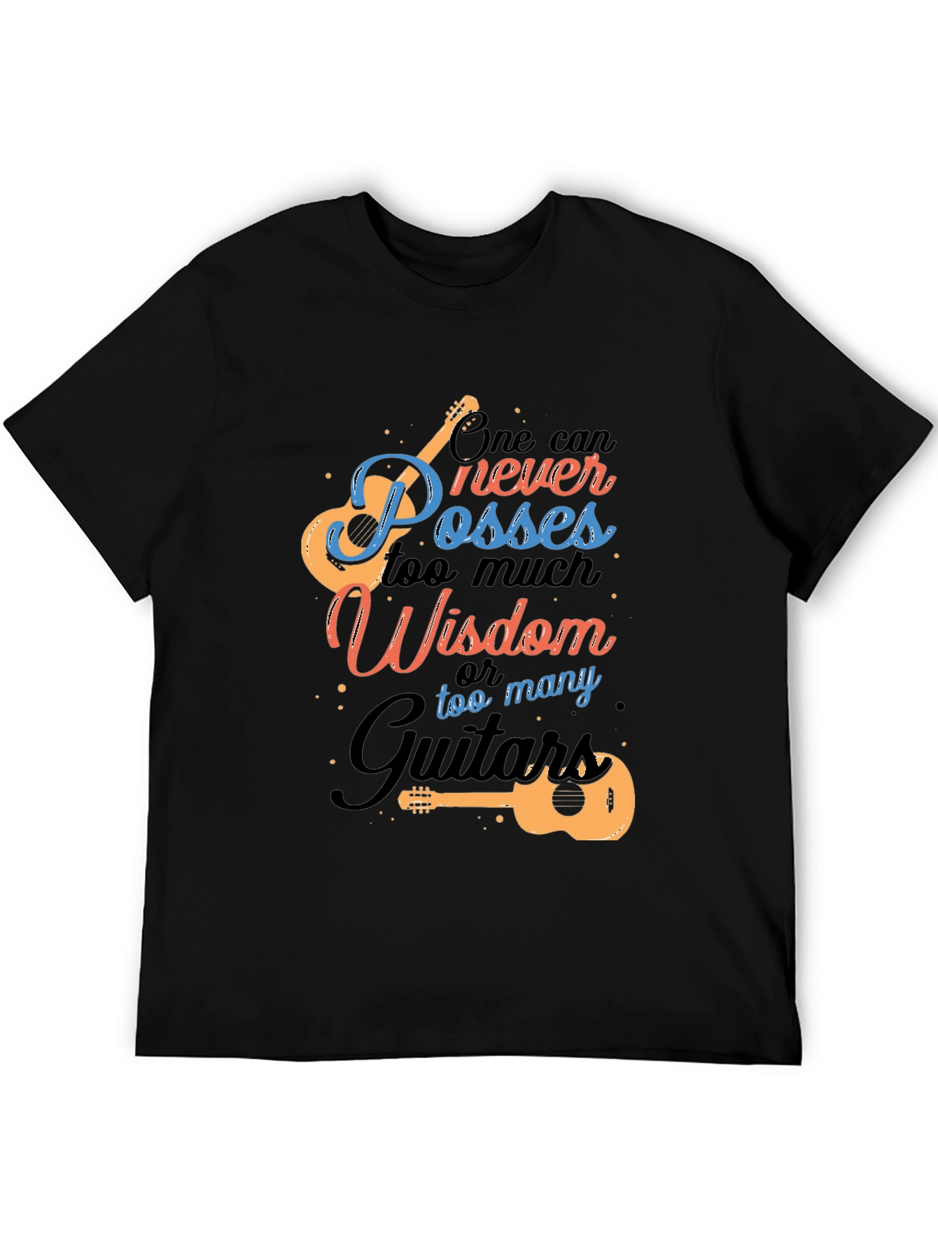 Guitar Wisdom Graphic T-Shirt - Music Lover Tee