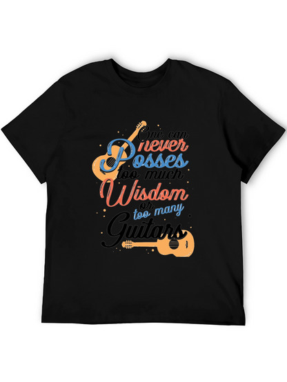 Guitar Wisdom Graphic T-Shirt - Music Lover Tee