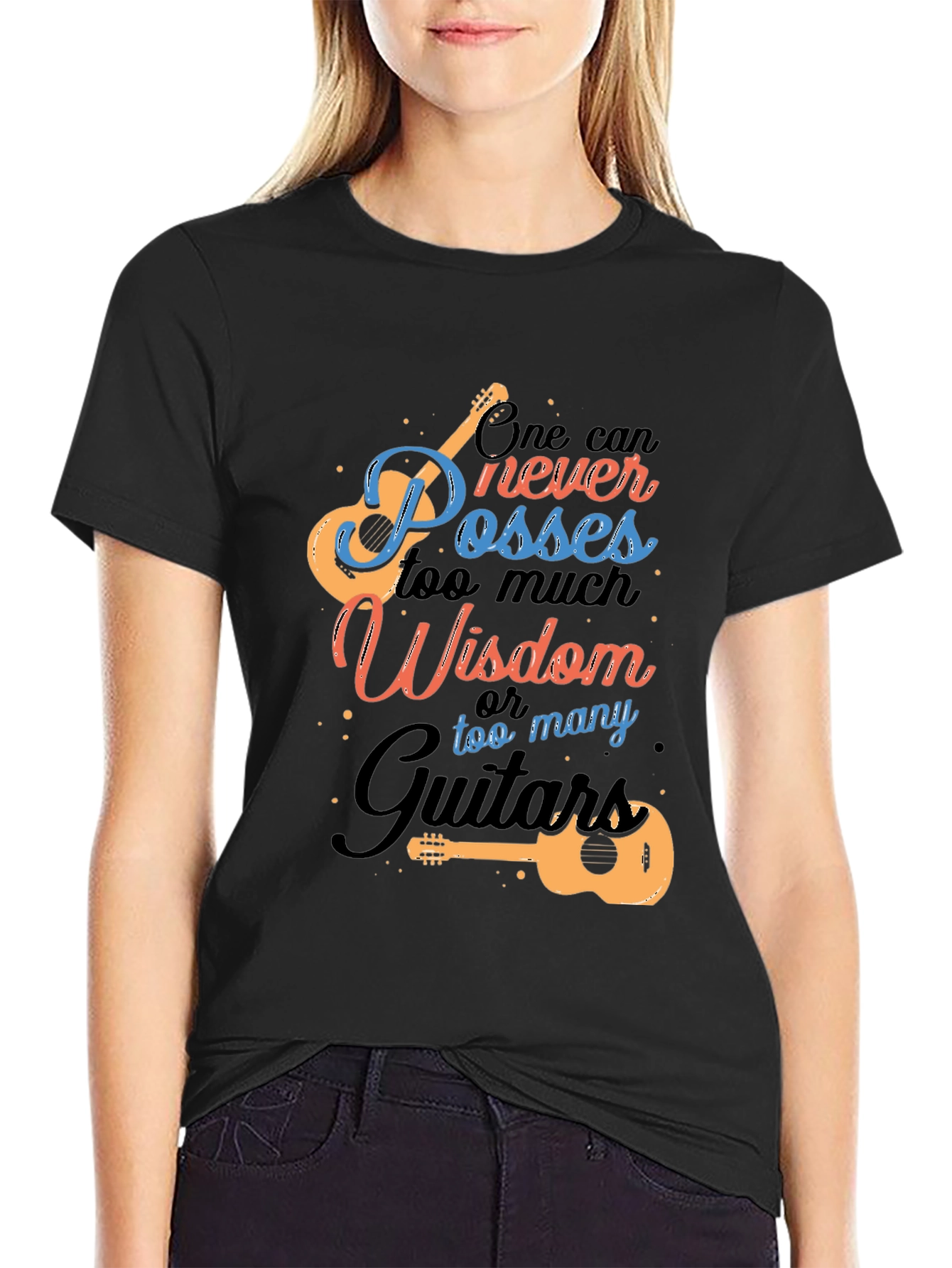 Guitar Wisdom Graphic T-Shirt - Music Lover Tee