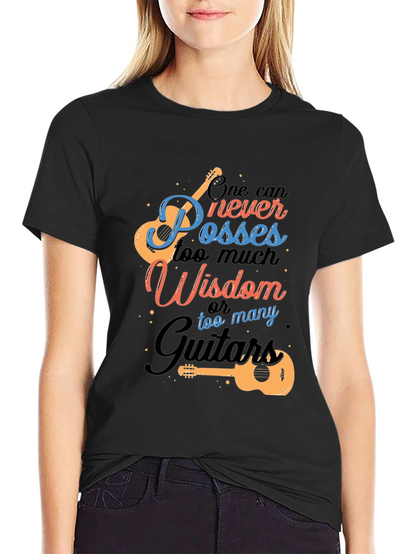 Guitar Wisdom Graphic T-Shirt - Music Lover Tee