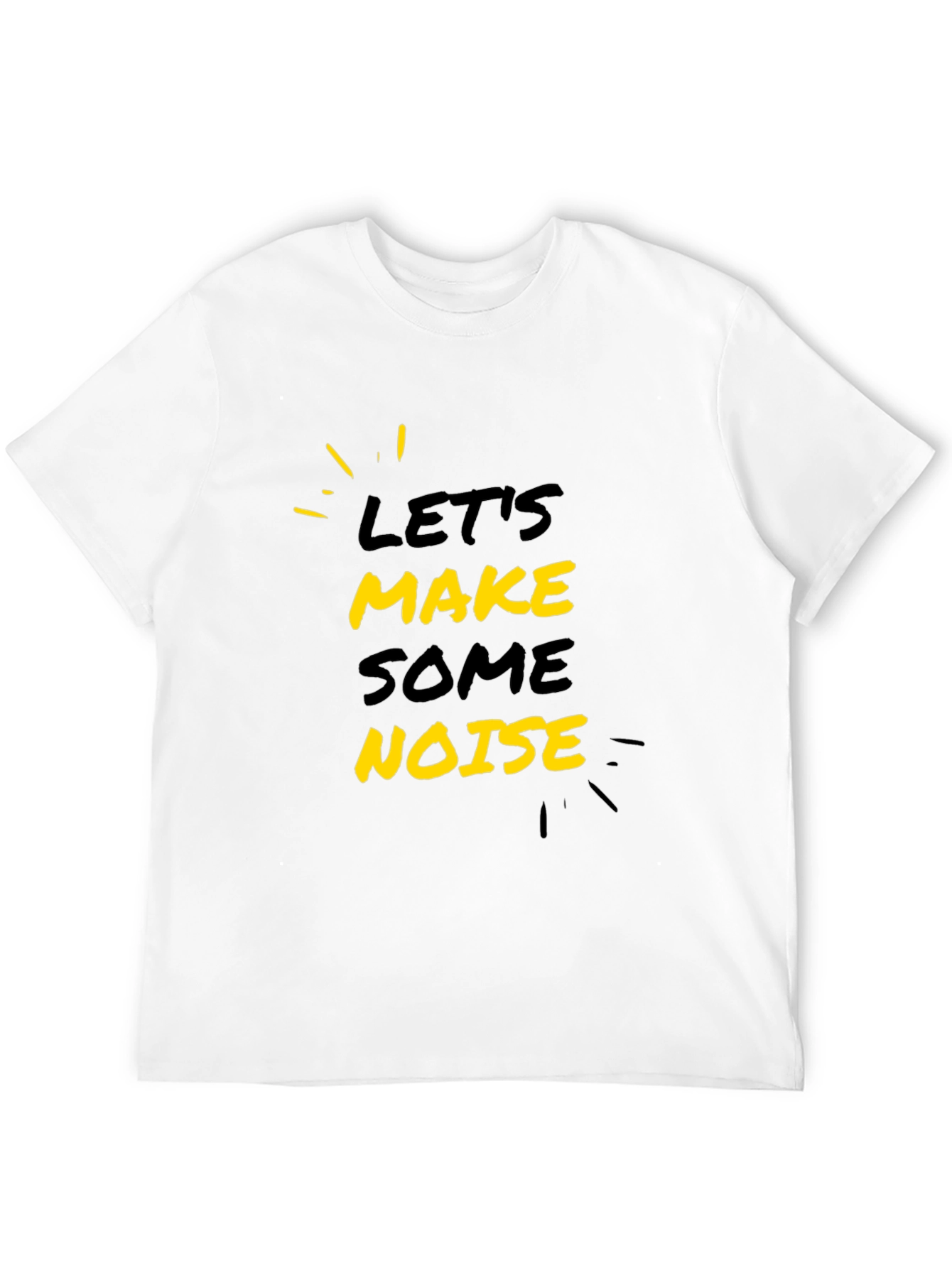 Lets Make Some Noise Black Graphic Tee