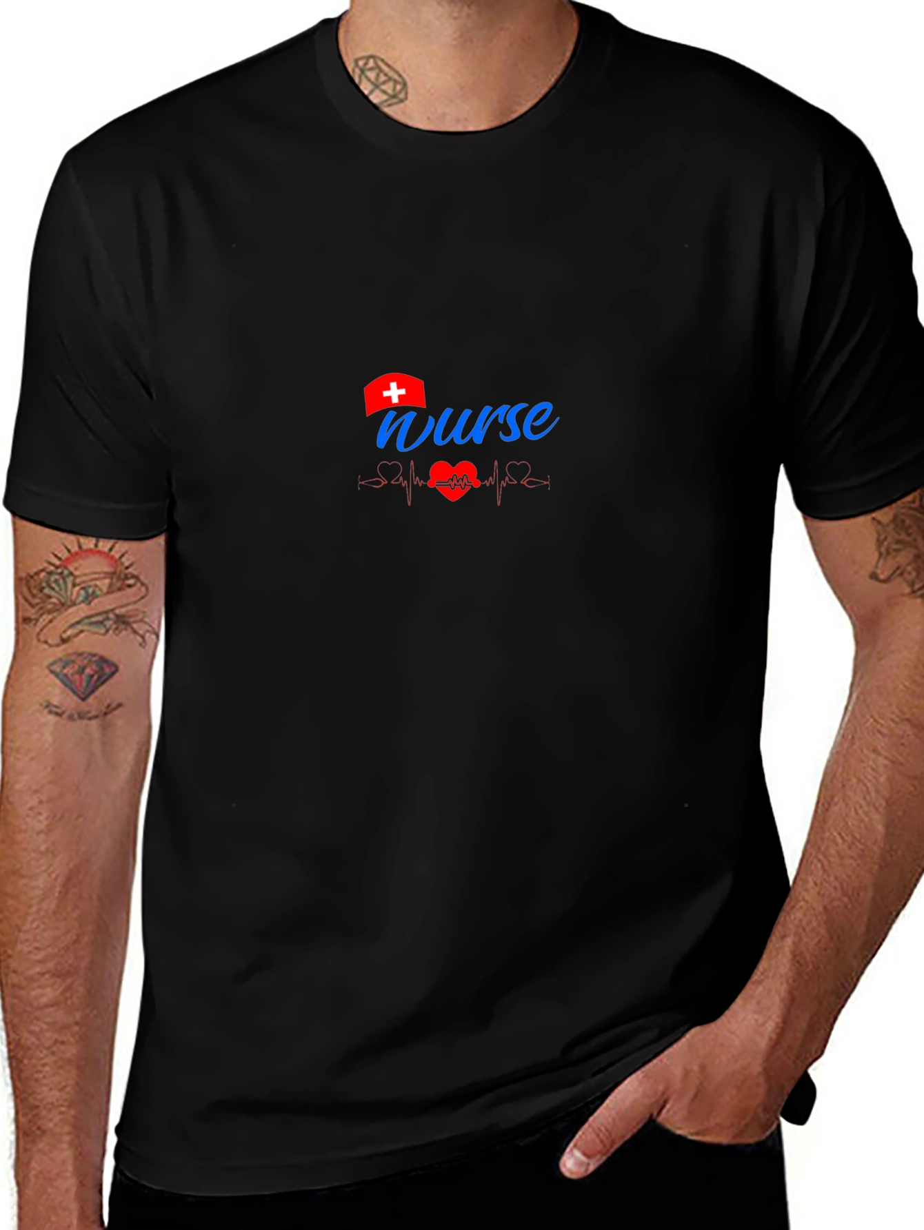 Nurse Heartbeat T-Shirt - Medical Professional Apparel