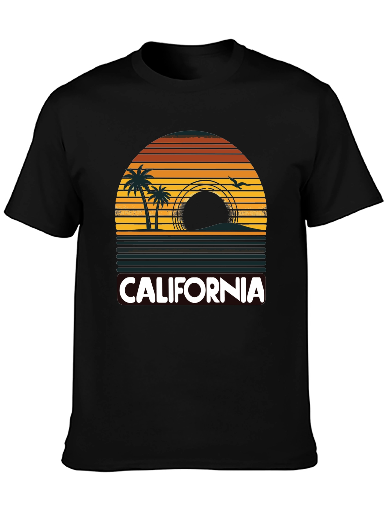 California Sunset Palm Tree T-Shirt