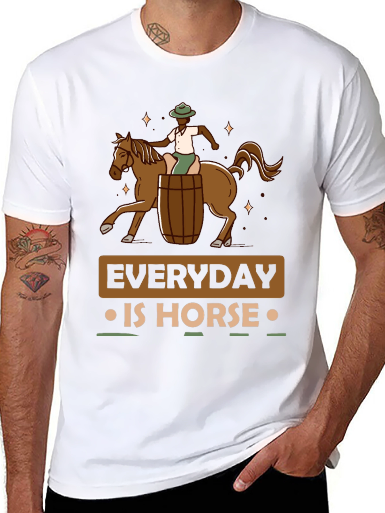 Everyday is Horse T-Shirt Funny Novelty Tee