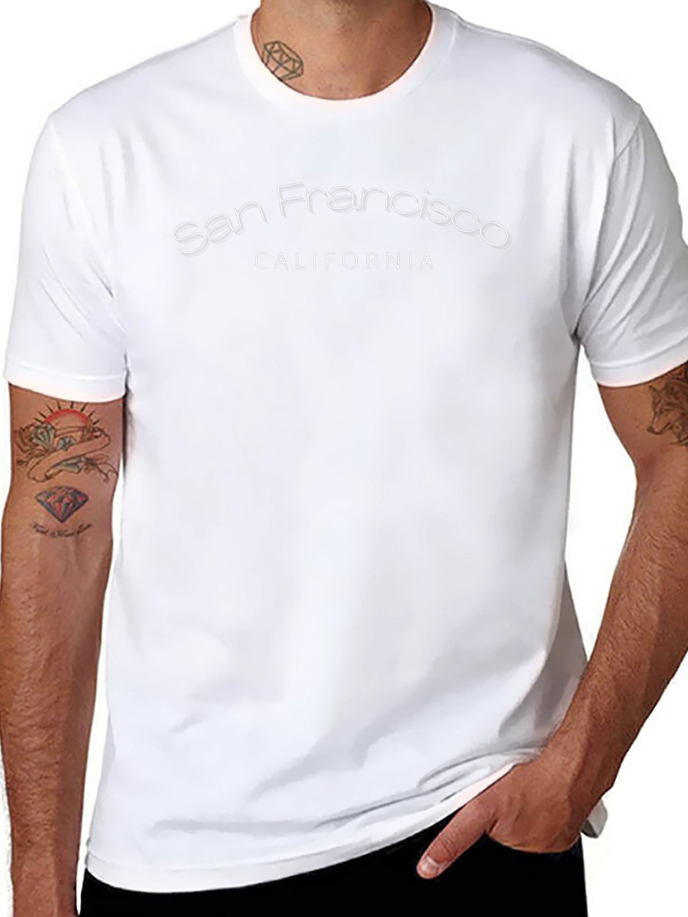 San Francisco California Black Graphic Tee