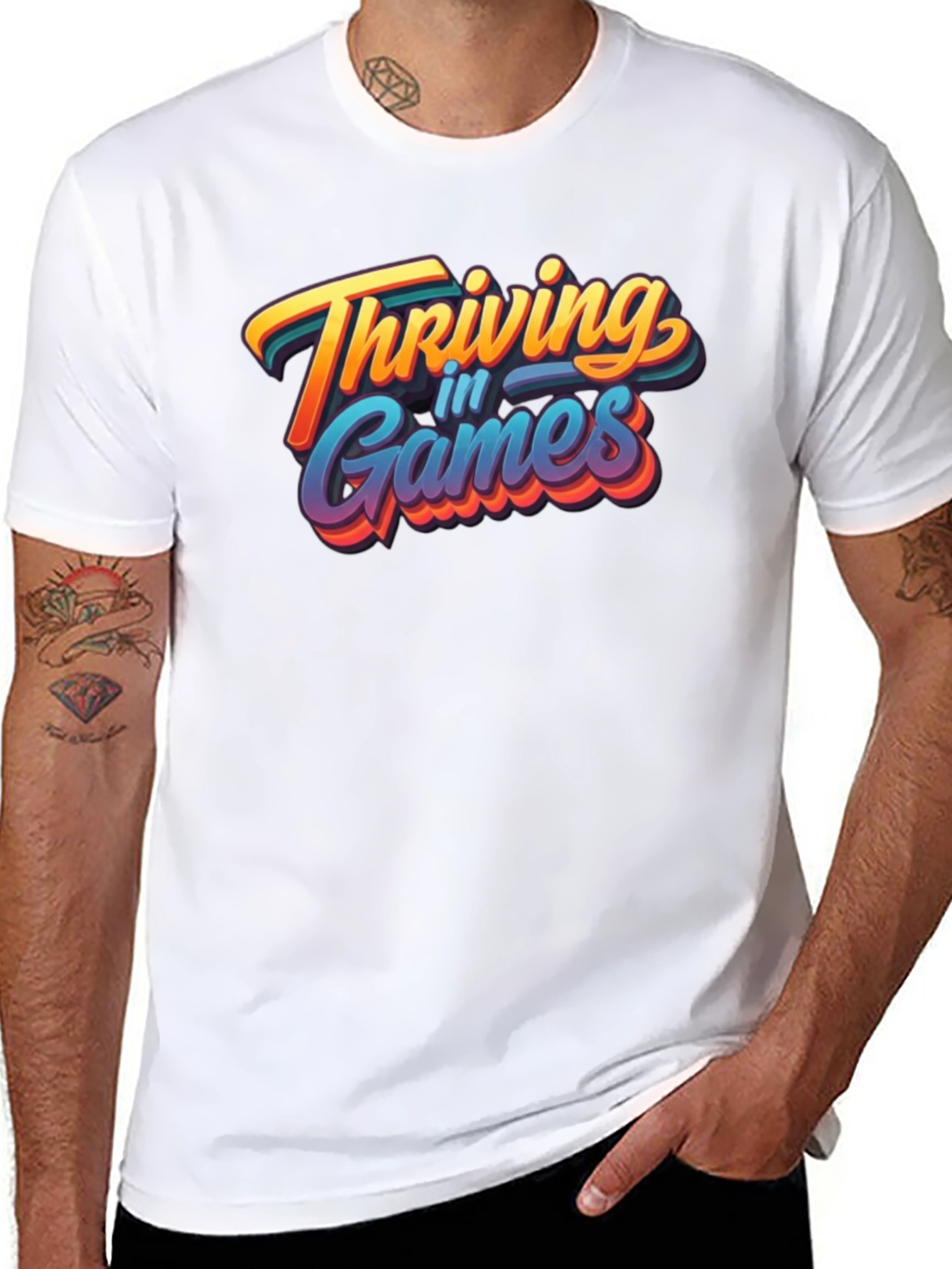 Thriving in Games Graphic Tee - Black