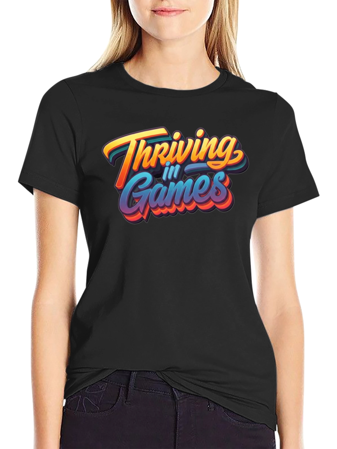 Thriving in Games Graphic Tee - Black