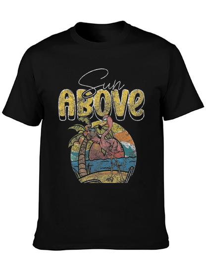 Sun Above Flamingo Graphic T-Shirt