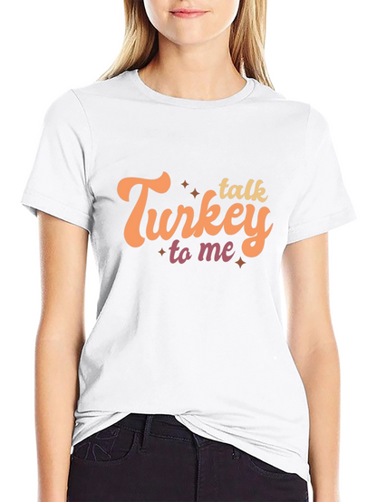 Talk Turkey To Me Black Graphic Tee