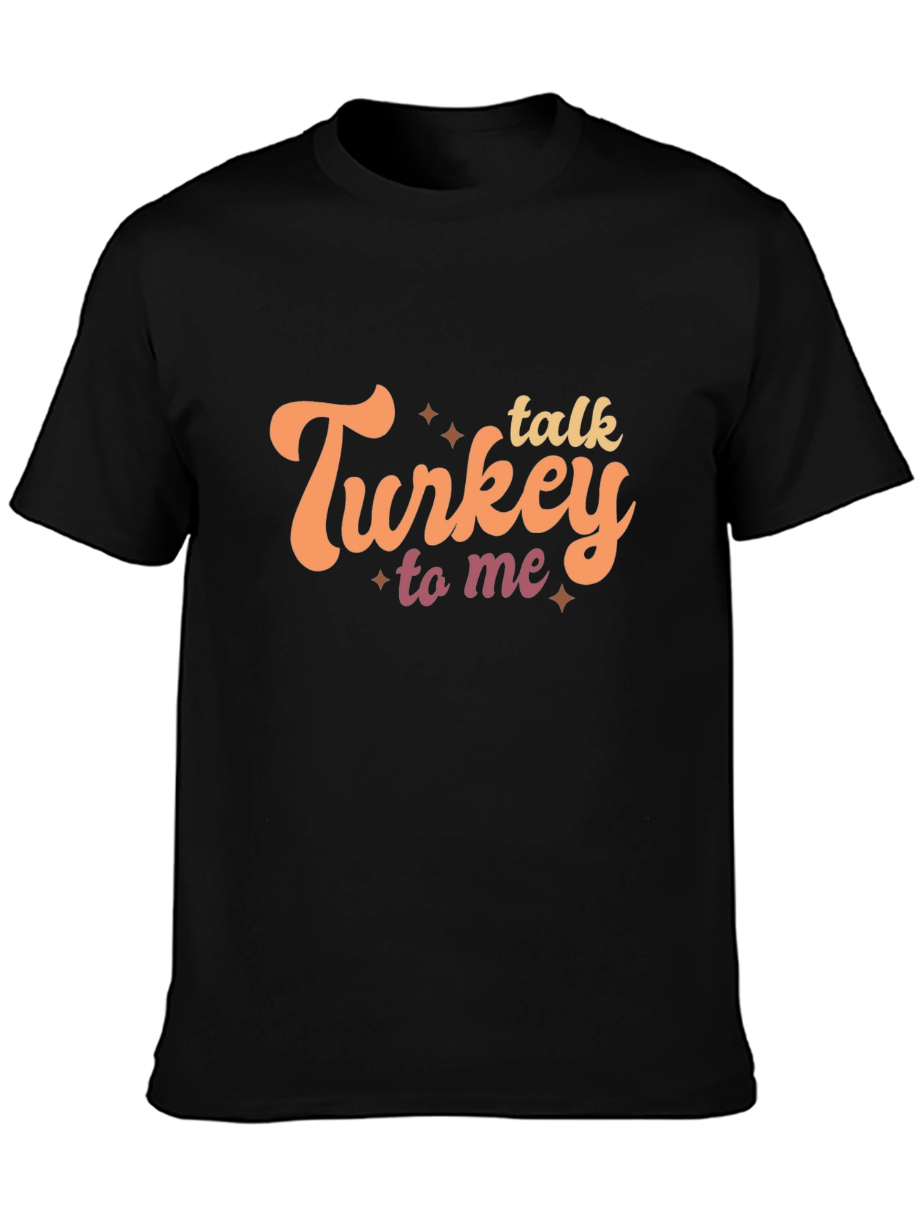 Talk Turkey To Me Black Graphic Tee
