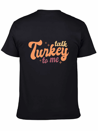 Talk Turkey To Me Black Graphic Tee