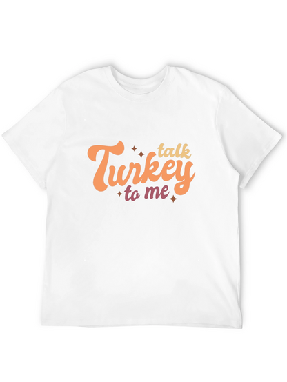 Talk Turkey To Me Black Graphic Tee