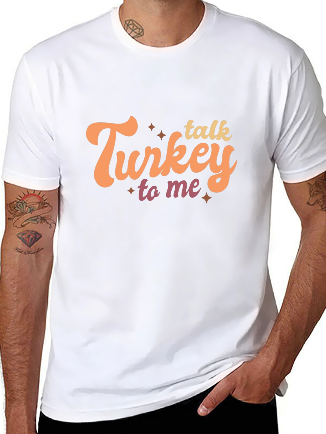 Talk Turkey To Me Black Graphic Tee