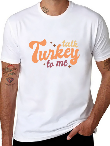 Talk Turkey To Me Black Graphic Tee