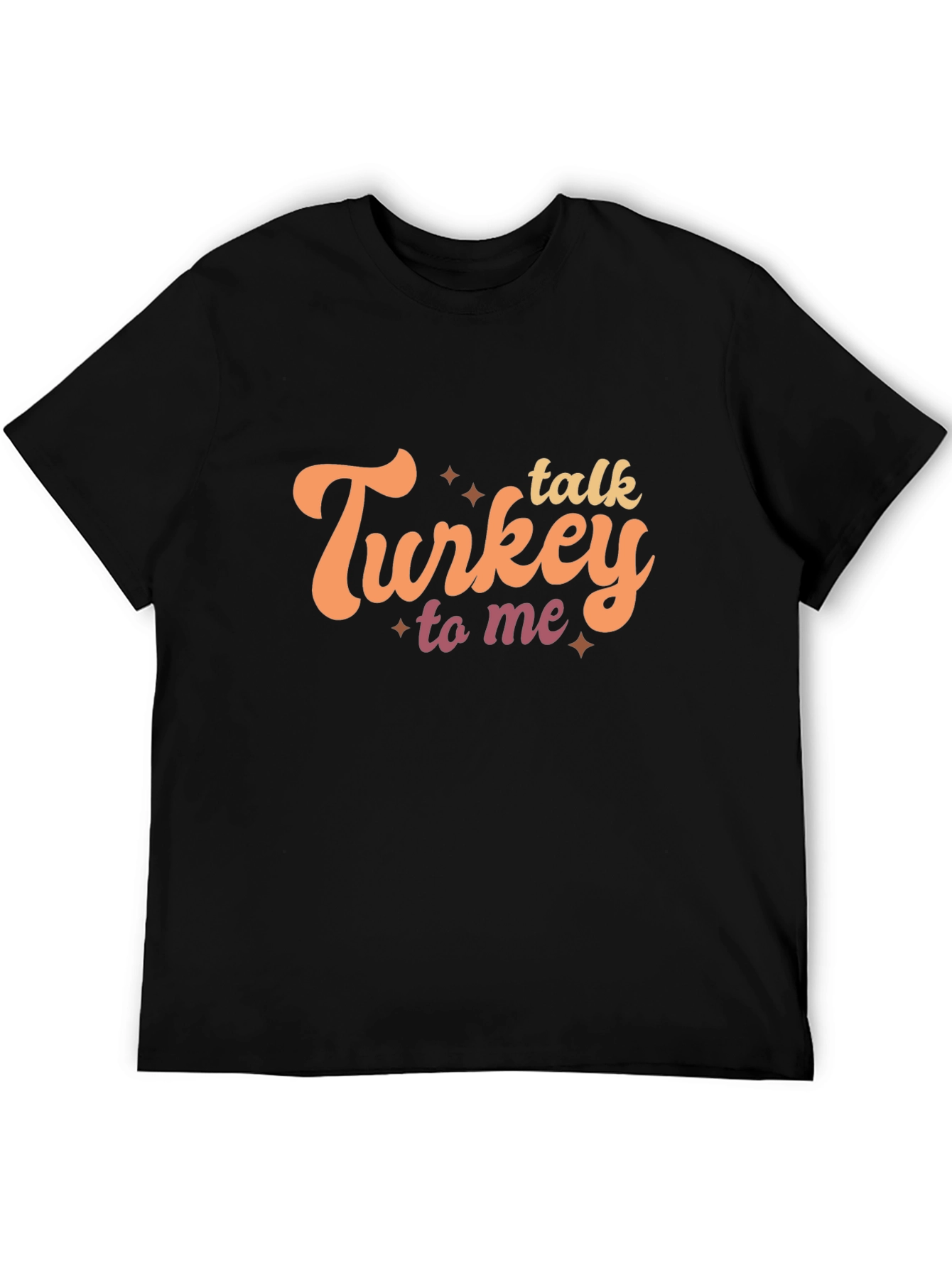 Talk Turkey To Me Black Graphic Tee