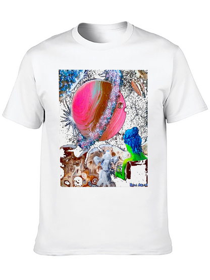 Astral Planet Graphic Tee - Black Cotton Comfort