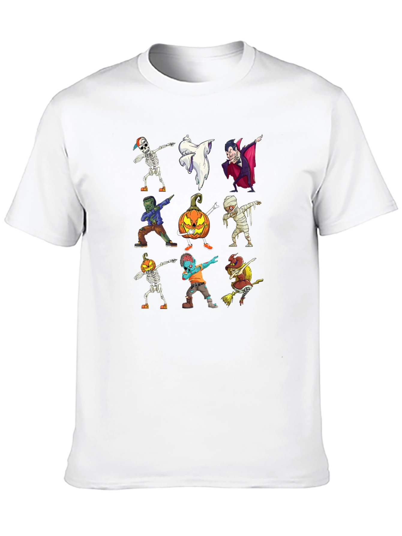 Halloween Dabbing Character Black T-Shirt