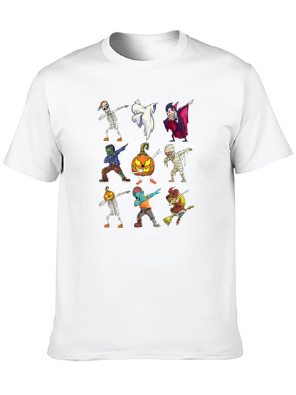 Halloween Dabbing Character Black T-Shirt