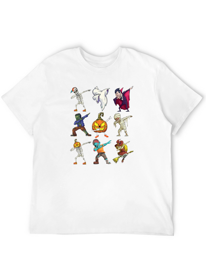 Halloween Dabbing Character Black T-Shirt