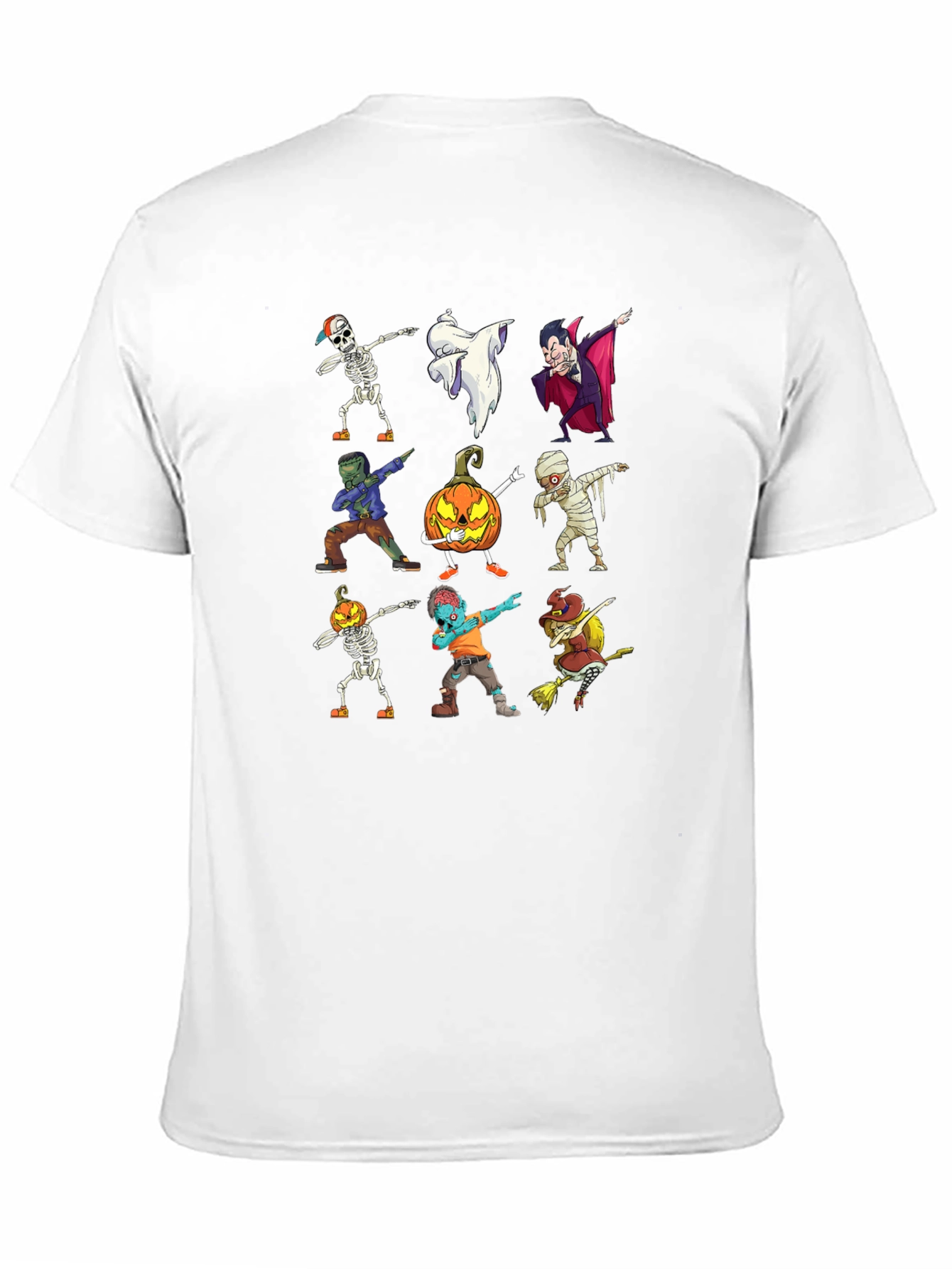 Halloween Dabbing Character Black T-Shirt