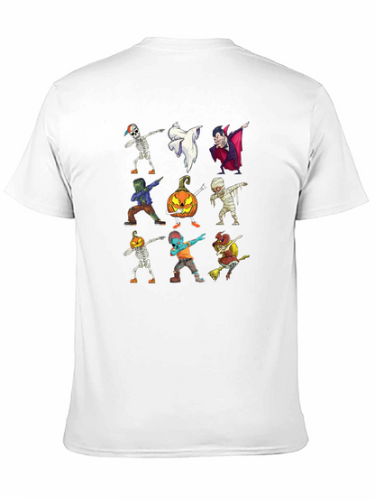 Halloween Dabbing Character Black T-Shirt