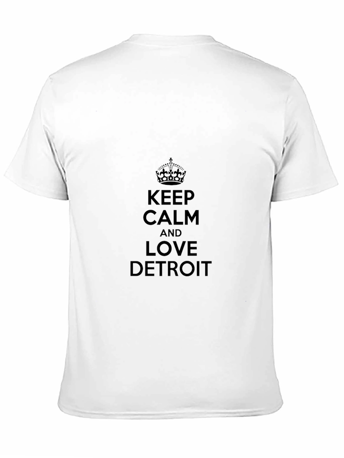 Keep Calm and Love Detroit Black T-Shirt