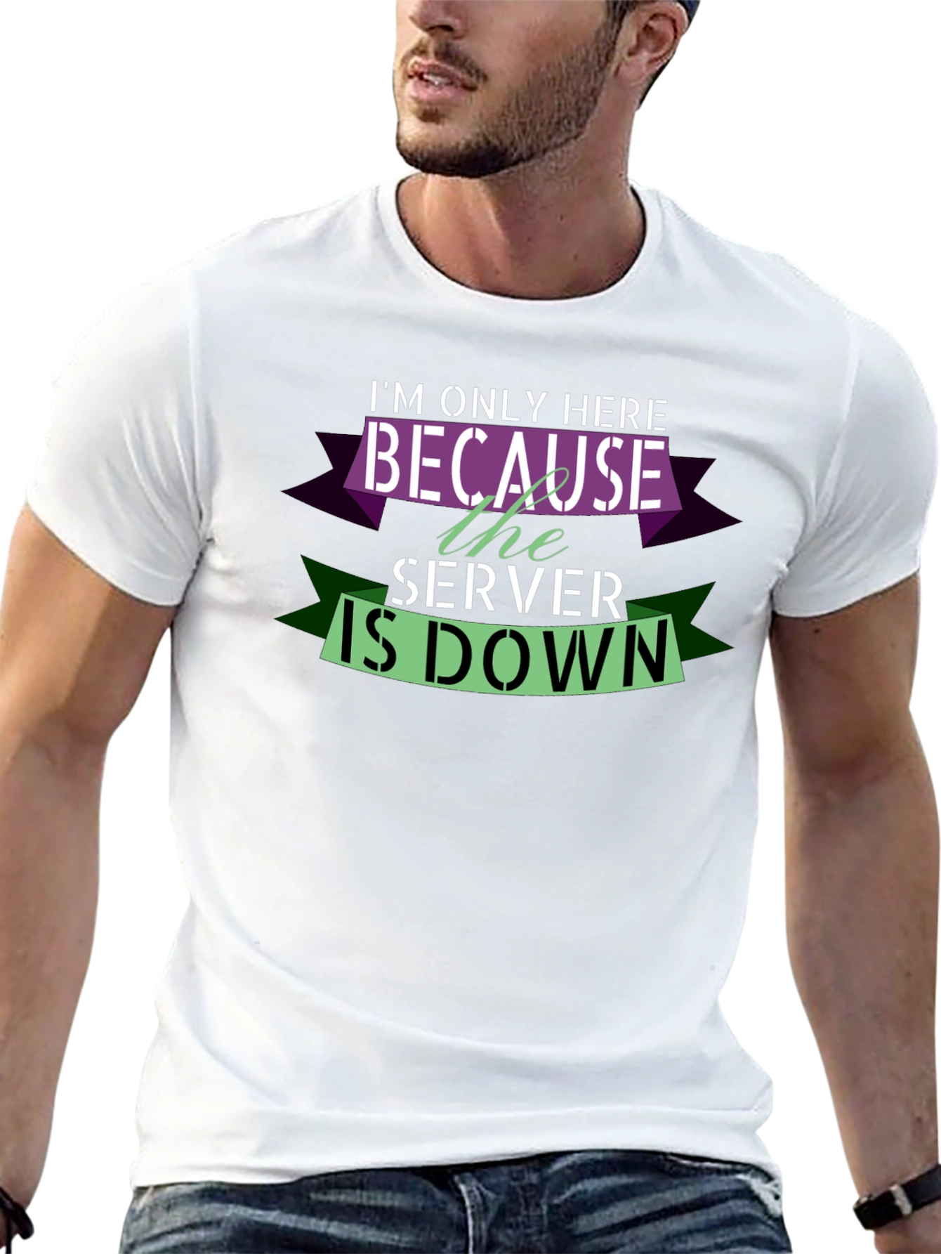 Im Only Here Because The Server Is Down T-Shirt