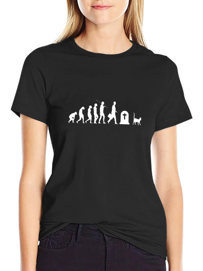 Evolution of a Cat Lover T-Shirt