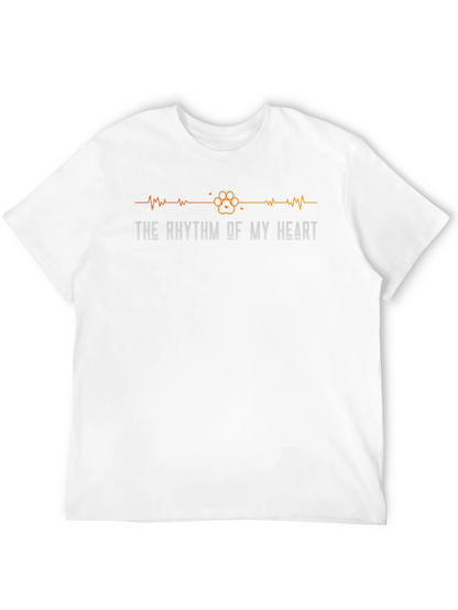 The Rhythm of My Heart Pet Paw Print Tee