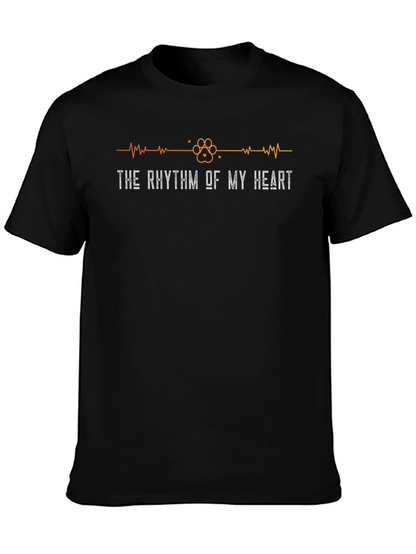 The Rhythm of My Heart Pet Paw Print Tee
