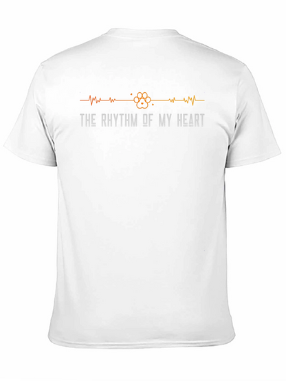 The Rhythm of My Heart Pet Paw Print Tee