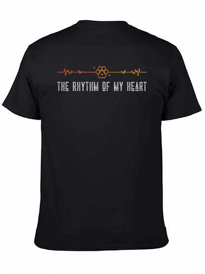 The Rhythm of My Heart Pet Paw Print Tee