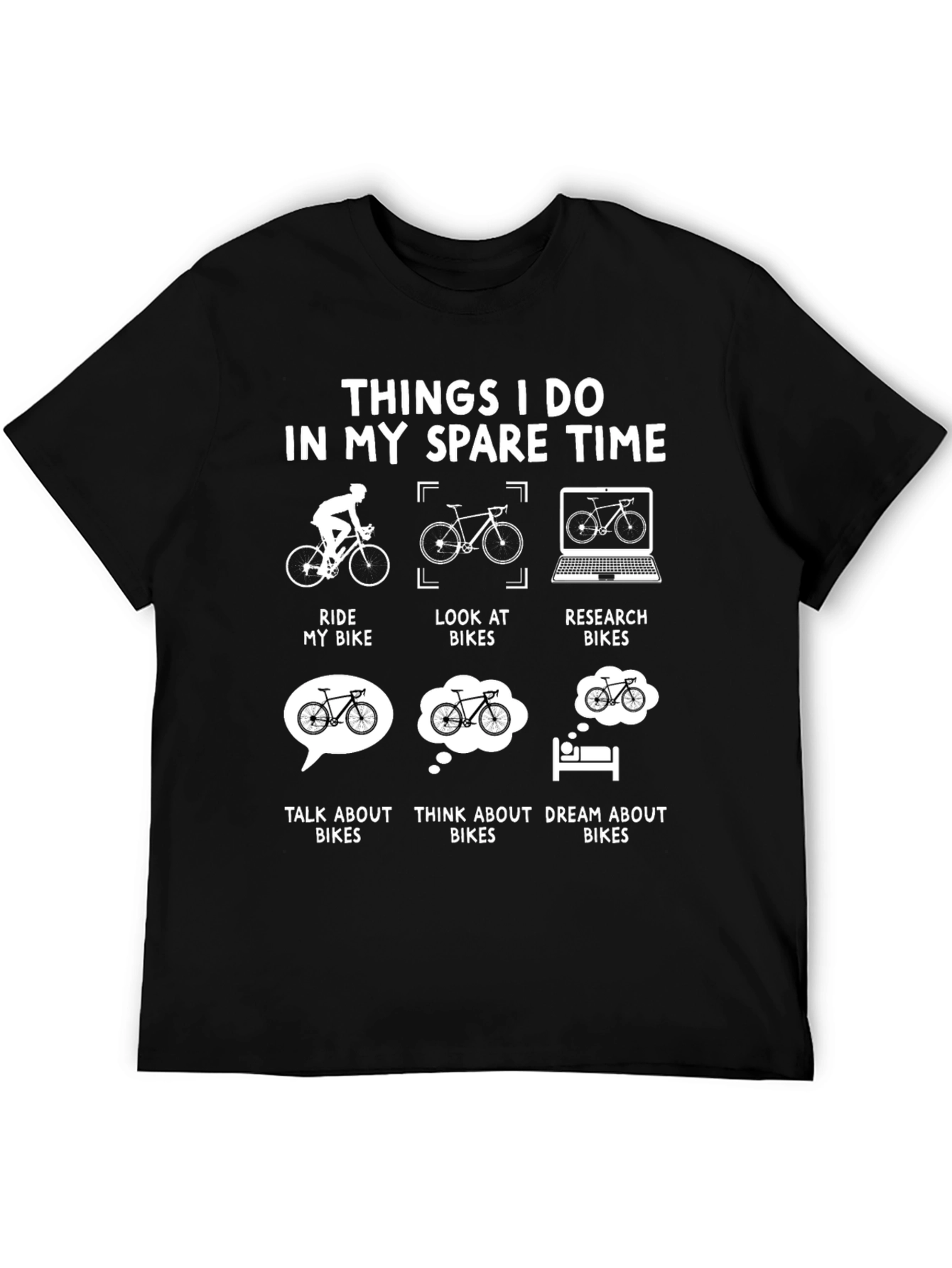 Biking Spare Time T-Shirt - Ride Look Research Bikes
