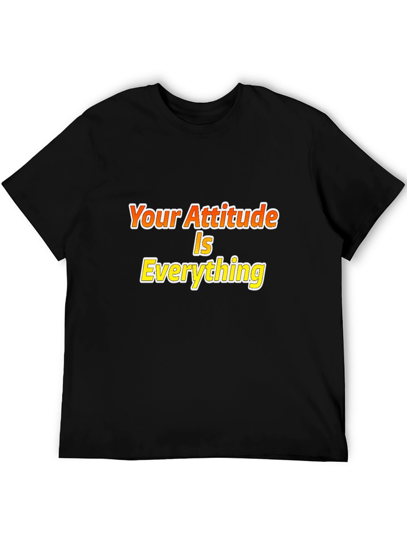 Attitude is Everything Black Graphic Tee