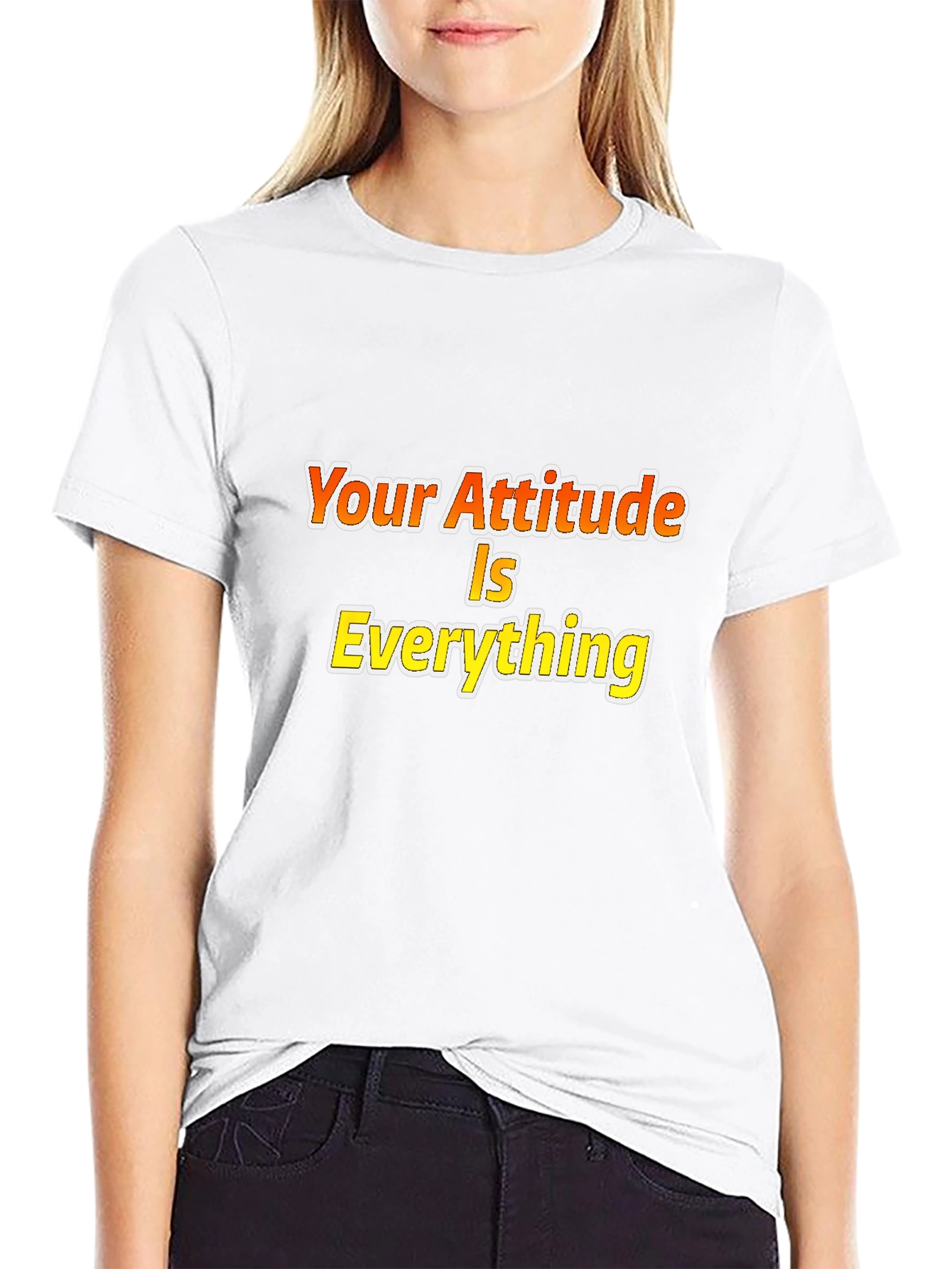 Attitude is Everything Black Graphic Tee