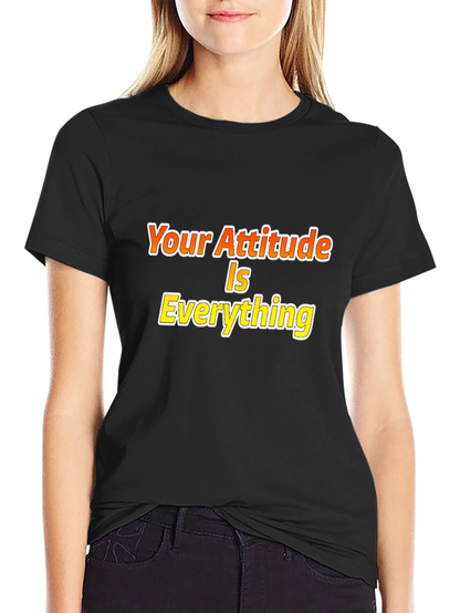 Attitude is Everything Black Graphic Tee