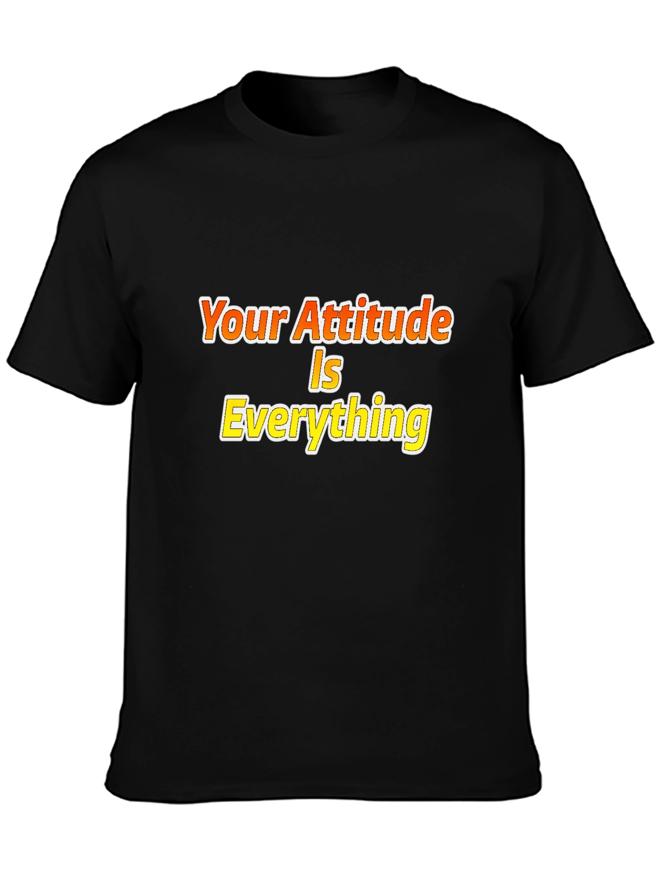 Attitude is Everything Black Graphic Tee