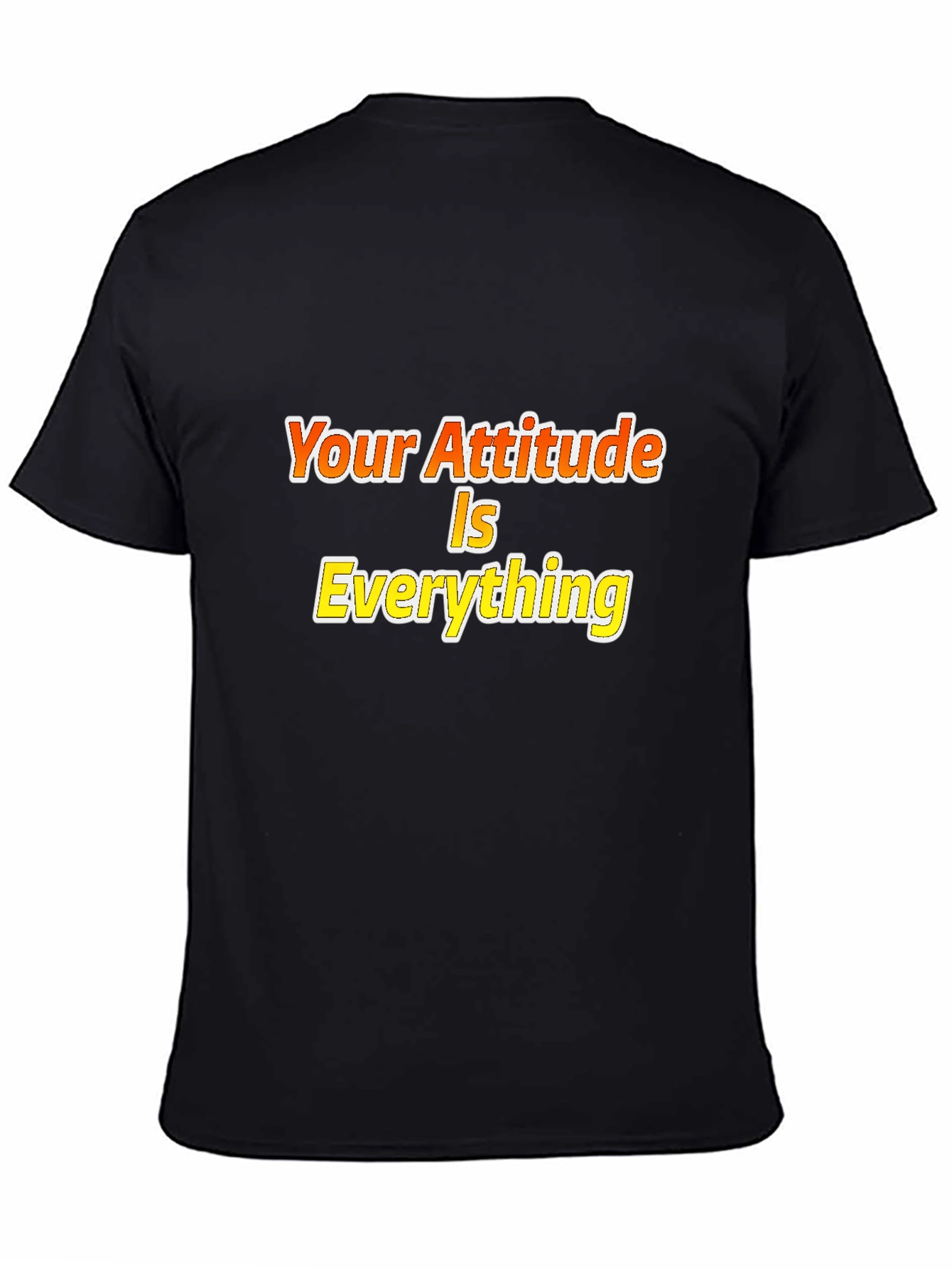 Attitude is Everything Black Graphic Tee