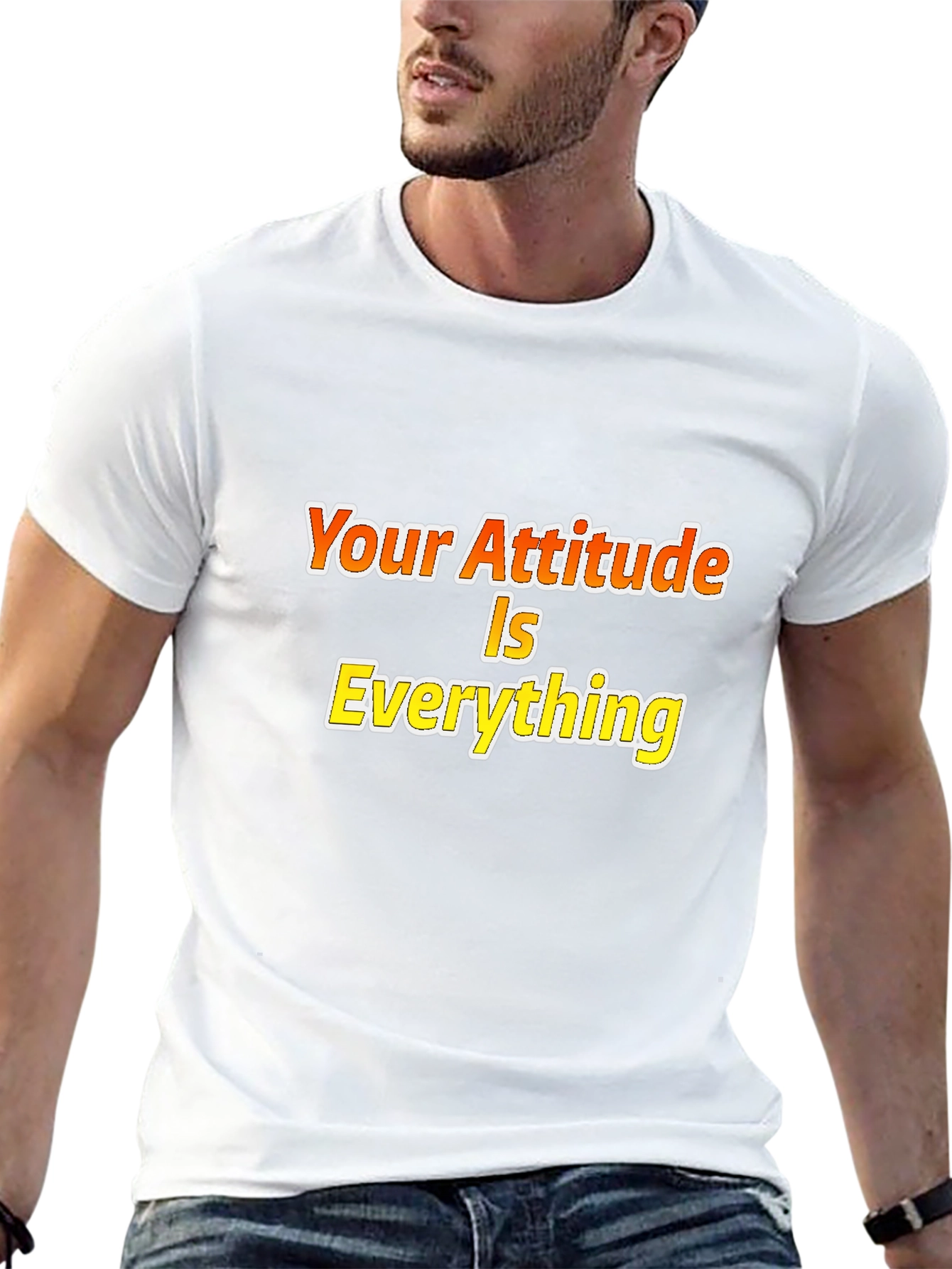 Attitude is Everything Black Graphic Tee