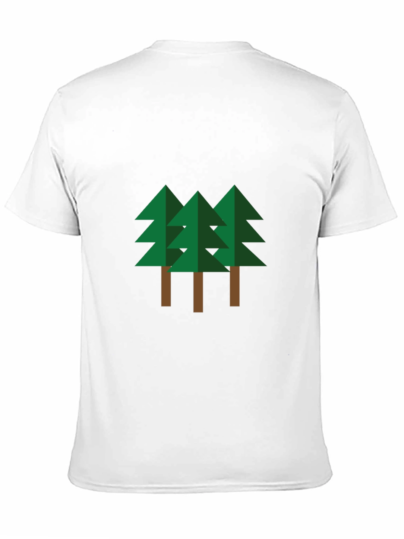 Geometric Pine Trees Graphic Tee
