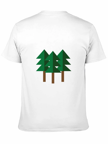 Geometric Pine Trees Graphic Tee