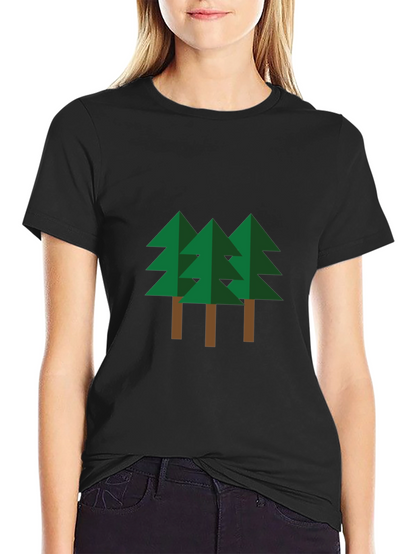 Geometric Pine Trees Graphic Tee