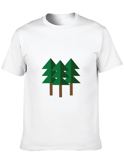 Geometric Pine Trees Graphic Tee