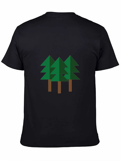 Geometric Pine Trees Graphic Tee