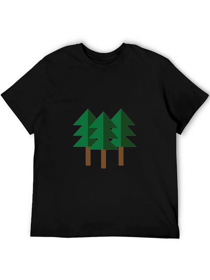 Geometric Pine Trees Graphic Tee