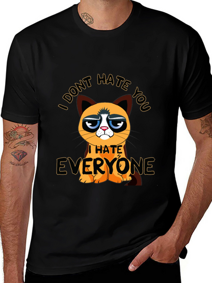 Grumpy Cat I Hate Everyone Graphic T-Shirt
