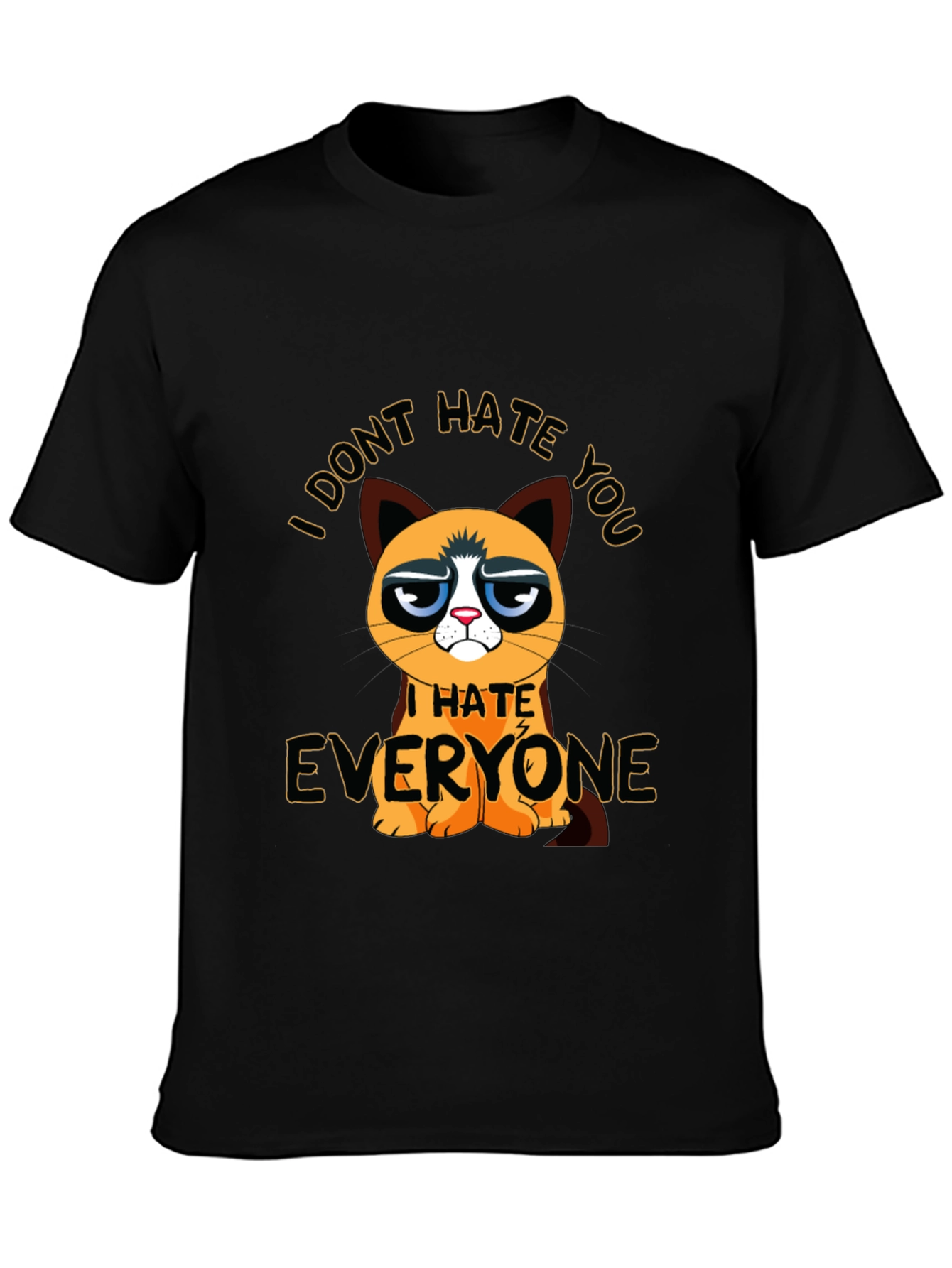 Grumpy Cat I Hate Everyone Graphic T-Shirt